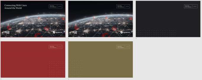 Event ppt template slide - London 2022
