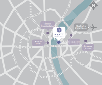 Hyatt Regency Cologne - map