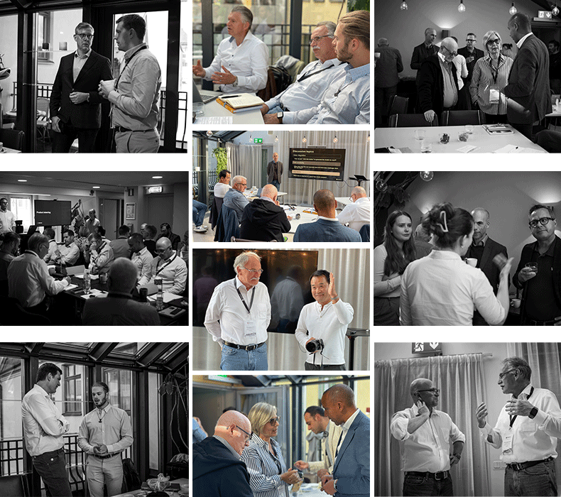 Photo collage of Systecon Partner Summit 2024 conference in Stockholm