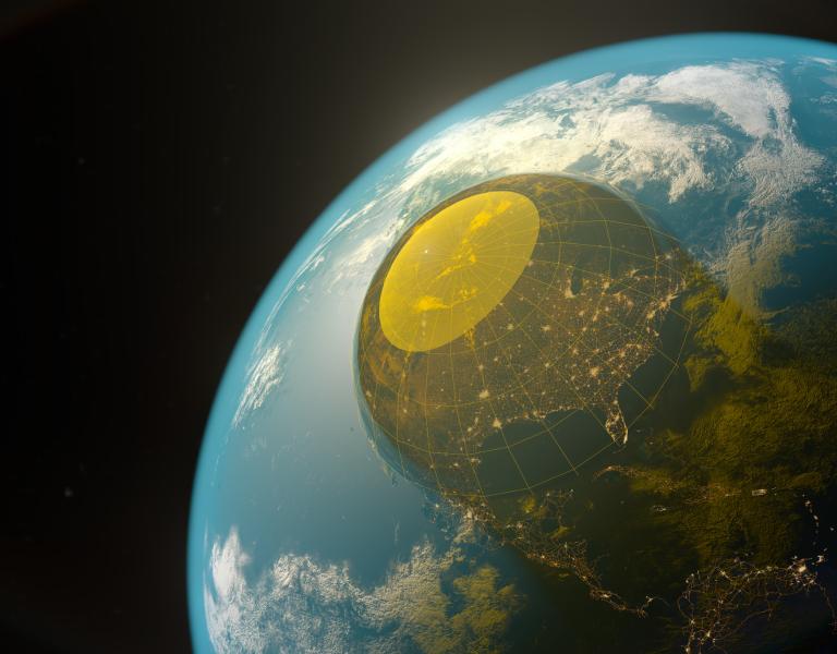 Golden dome missile defense system United States USA security safeguarding surveillance military protection shield